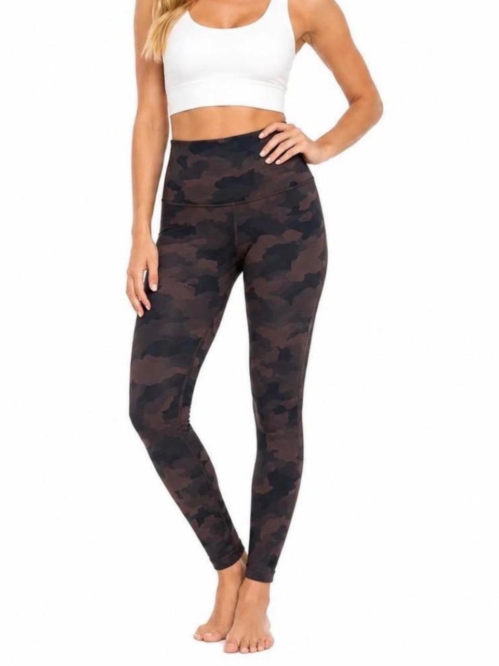 lululemon athletica High-Rise Dark Camo Leggings - Black/Brown